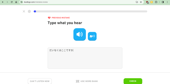 Duolingo on Chromebook