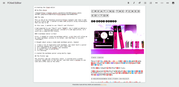 The web version of FCKed Editor
