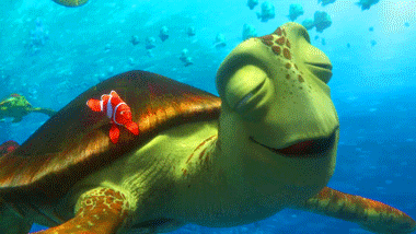 Crush the turtle from Finding Nemo.